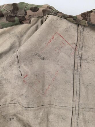 Österreich, Tarnjacke Modell 1957, stark getragenes Stück