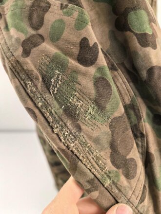 Österreich, Tarnjacke Modell 1957, stark getragenes Stück
