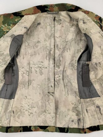 Waffen SS, Tarnfeldbluse im Leibermuster. Ältere Museumsanfertigung