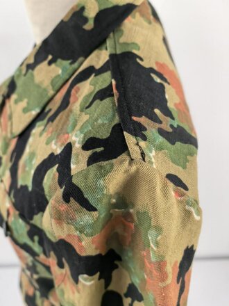 Waffen SS, Tarnfeldbluse im Leibermuster. Ältere Museumsanfertigung