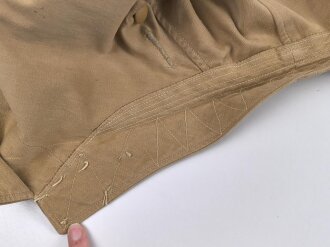 Tropenfeldbluse im Stil der Luftwaffe. Vermutlich ursprünglich Französisch ? , mit deutscher Stempelung versehen