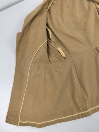 Tropenfeldbluse im Stil der Luftwaffe. Vermutlich ursprünglich Französisch ? , mit deutscher Stempelung versehen