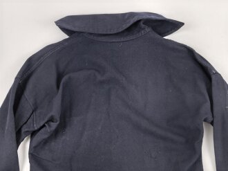 Kriegsmarine, blaues Hemd für Mannschaften. Stärker getragenes Stück