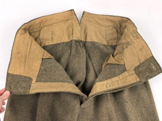 Reichsarbeitsdienst, gerade Hose für Mannschaften. Guter Zustand, datiert 1939