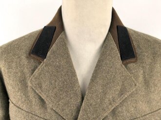 Reichsarbeitsdienst , Dienstrock in gutem Zustand. Kammerstück mit original vernähten Kragenspiegeln, der Ärmelspaten vermutlich neuzeitlich angebracht