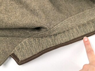 Reichsarbeitsdienst , Dienstrock in gutem Zustand. Kammerstück mit original vernähten Kragenspiegeln, der Ärmelspaten vermutlich neuzeitlich angebracht