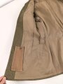 Reichsarbeitsdienst , Dienstrock in gutem Zustand. Kammerstück mit original vernähten Kragenspiegeln, der Ärmelspaten vermutlich neuzeitlich angebracht