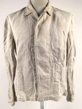 Luftwaffe Drillichjacke . getragenes Kammerstück in gutem Zustand