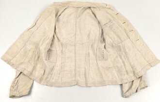 Luftwaffe Drillichjacke . getragenes Kammerstück in gutem Zustand