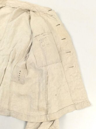 Luftwaffe Drillichjacke . getragenes Kammerstück in gutem Zustand