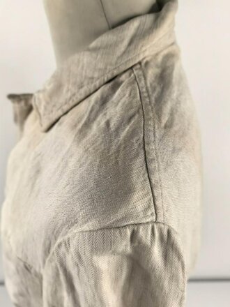 Luftwaffe Drillichjacke . getragenes Kammerstück in gutem Zustand