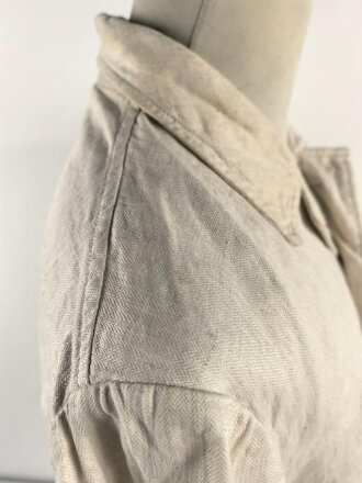 Luftwaffe Drillichjacke . getragenes Kammerstück in gutem Zustand