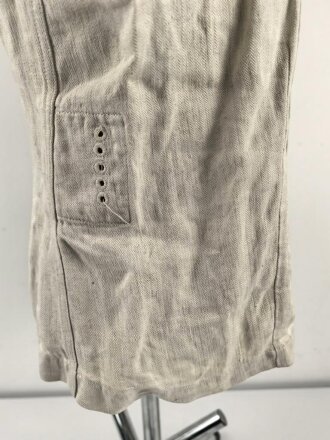 Luftwaffe Drillichjacke . getragenes Kammerstück in gutem Zustand