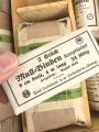 Tier Luftschutzkasten 39. das Inhaltsverzeichniss mit Druckvermerk von 1942. Ungereinigtes Stück