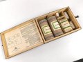 Tier Luftschutzkasten 39. das Inhaltsverzeichniss mit Druckvermerk von 1942. Ungereinigtes Stück