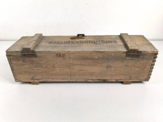 Gasschutz / Luftschutz Entgiftungsspritze in Umverpackung, ungebrauchtes Stück, die Gebrauchsanweisung mit Druckvermerk von 1944