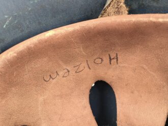 Stahlhelm Luftschutz. Einteiliges Modell, Originallack, hatte nie ein Emblem