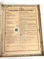 Luftschutz Hausapotheke. Originallack, ungereinigt, die Gebrauchsanweisung mit Druckvermerk von 1941.