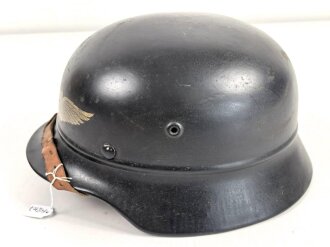 Stahlhelm Luftschutz. In allen Teilen Original und zusammengehörig,  Q 68
