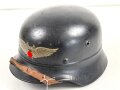 Stahlhelm Luftschutz. In allen Teilen Original und zusammengehörig,  Q 68