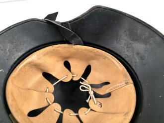 Stahlhelm Luftschutz. In allen Teilen Original und zusammengehörig,  Kopfgrösse 57