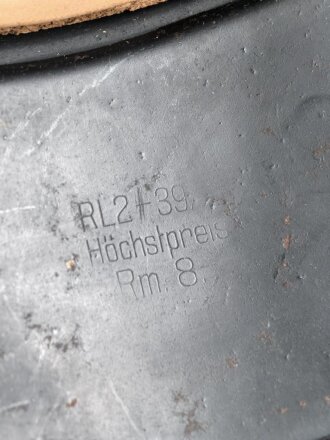 Stahlhelm Luftschutz. In allen Teilen Original und zusammengehörig,  Kopfgrösse 57