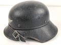 Stahlhelm Luftschutz. In allen Teilen Original und zusammengehörig,  Kopfgrösse 57