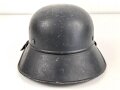 Stahlhelm Luftschutz. In allen Teilen Original und zusammengehörig,  Kopfgrösse 57