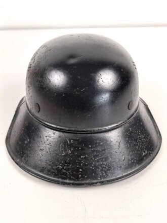 Stahlhelm Luftschutz. In allen Teilen Original und zusammengehörig,  Kopfgrösse 57