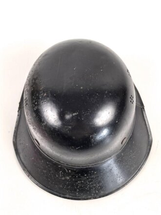 Stahlhelm Luftschutz. In allen Teilen Original und zusammengehörig,  Kopfgrösse 57