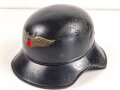 Stahlhelm Luftschutz. In allen Teilen Original und zusammengehörig,  Kopfgrösse 57