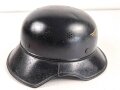 Stahlhelm Luftschutz. In allen Teilen Original und zusammengehörig,  Kopfgrösse 57