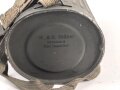 Luftschutz / Werkschutz. Gasmaske Modell 1930, ausführung als S-Maske für den Luftschutz. Datiert 1942, in sehr gutem Zustand. Filtereinsatz 41 ebenfalls datiert 1942. In sehr gut erhaltener "Dräger Werke" Bereitschaftsbüchse