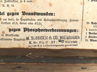 Luftschutz Verbandkasten, Originallack, guter Gesamtzustand