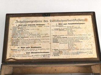 Luftschutz Verbandkasten, Originallack, guter Gesamtzustand