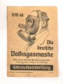 Luftschutz Volksgasmaske 40, Komplett, im Umkarton