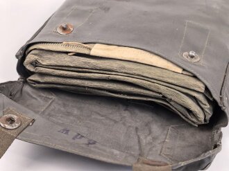 Gasplane in gummierter Tasche Wehrmacht. Guter Zustand, datiert 1941
