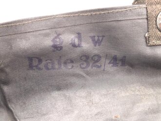 Gasplane in gummierter Tasche Wehrmacht. Guter Zustand, datiert 1941