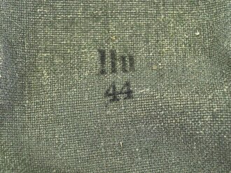 Tasche für Ersatz Gasmaskenfilter der Wehrmacht. Ungebraucht, datiert 1944