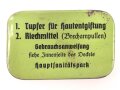 Hautentgiftungsdose mit Inhalt Wehrmacht, nur für DEKOzwecke. Selten komplett