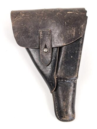 Tasche zur Pistole P38 der Wehrmacht. Getragenes Stück in gutem Gesamtzustand