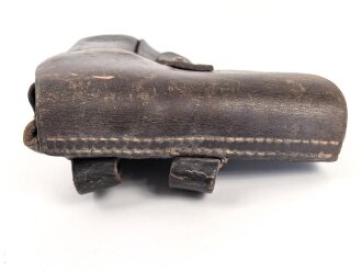 Tasche zur Pistole P38 der Wehrmacht. Getragenes Stück in gutem Gesamtzustand