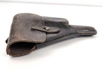 Tasche zur Pistole P38 der Wehrmacht. Getragenes Stück in gutem Gesamtzustand