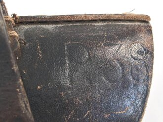 Tasche zur Pistole P38 der Wehrmacht. Getragenes Stück in gutem Gesamtzustand