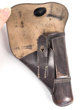 Tasche zur Pistole  Mauser 7,65 der Wehrmacht. Getragenes Stück in gutem Gesamtzustand, daatiert 1941