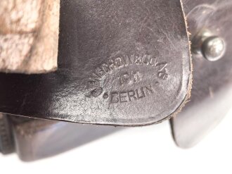 Tasche zur Pistole  Mauser 7,65 der Wehrmacht. Getragenes Stück in gutem Gesamtzustand, daatiert 1941