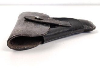Tasche für eine Pistole 7,65 der Wehrmacht. Getragenes Stück, die Magazintasche fehlt, datiert 1942