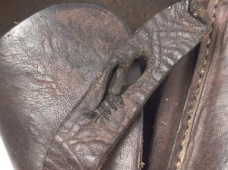 Pistolentasche Wehrmacht für FN M1935 High Power. Stark getragenes Stück