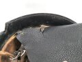 Feuerwehr III.Reich, Stahlhelm mit Nackenschutz in gutem Zustand. In allen Teilen Original, getragenes Stück in gutem Gesamtzustand.
