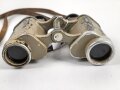 Dienstglas 6 x 30 Wehrmacht. Sandfarbener Originallack, "Dienstglas" rausgekratzt, linker Verstellring ohne Funktion, durchsicht rechts verschmutzt.